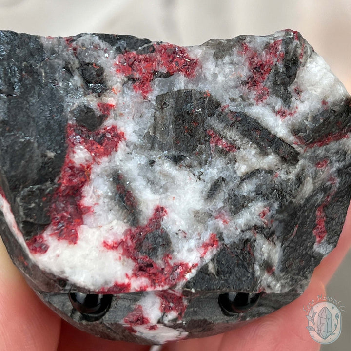 Raw Cinnabar Pet Rock Specimen