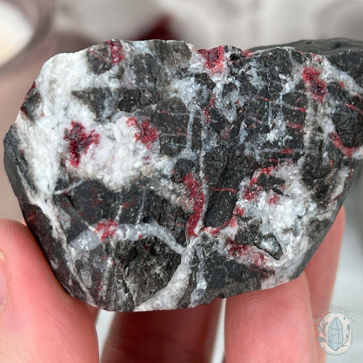 Raw Cinnabar Pet Rock Specimen