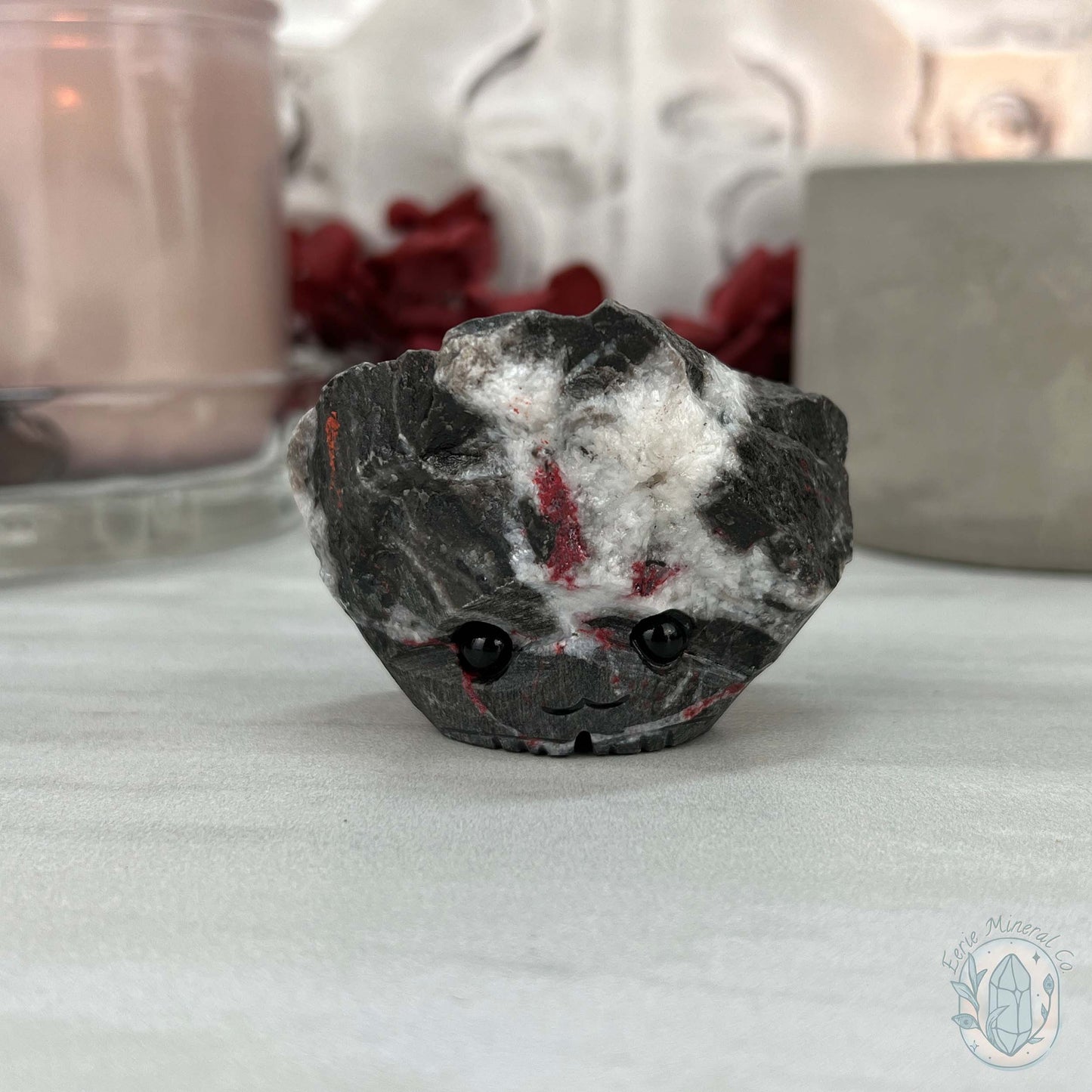 Raw Cinnabar Pet Rock Specimen