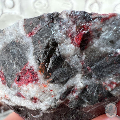 Raw Cinnabar Pet Rock Specimen