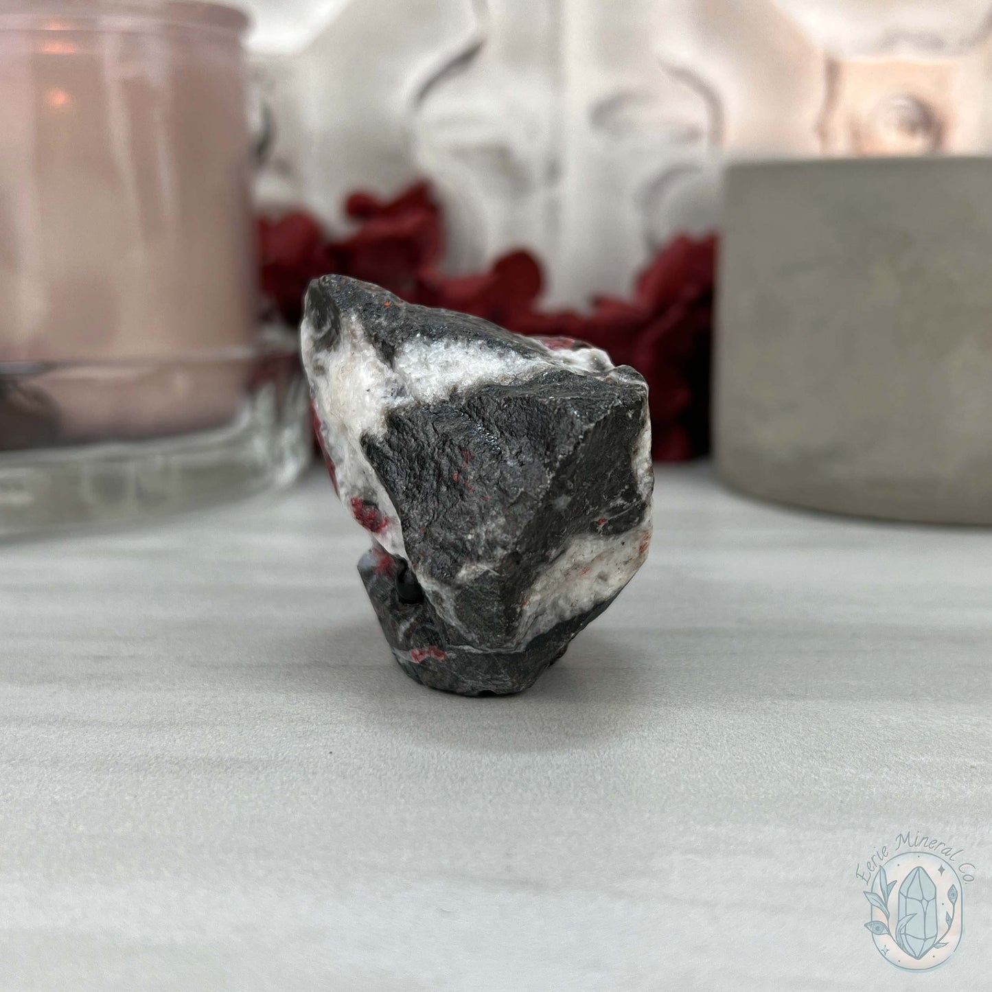 Raw Cinnabar Pet Rock Specimen