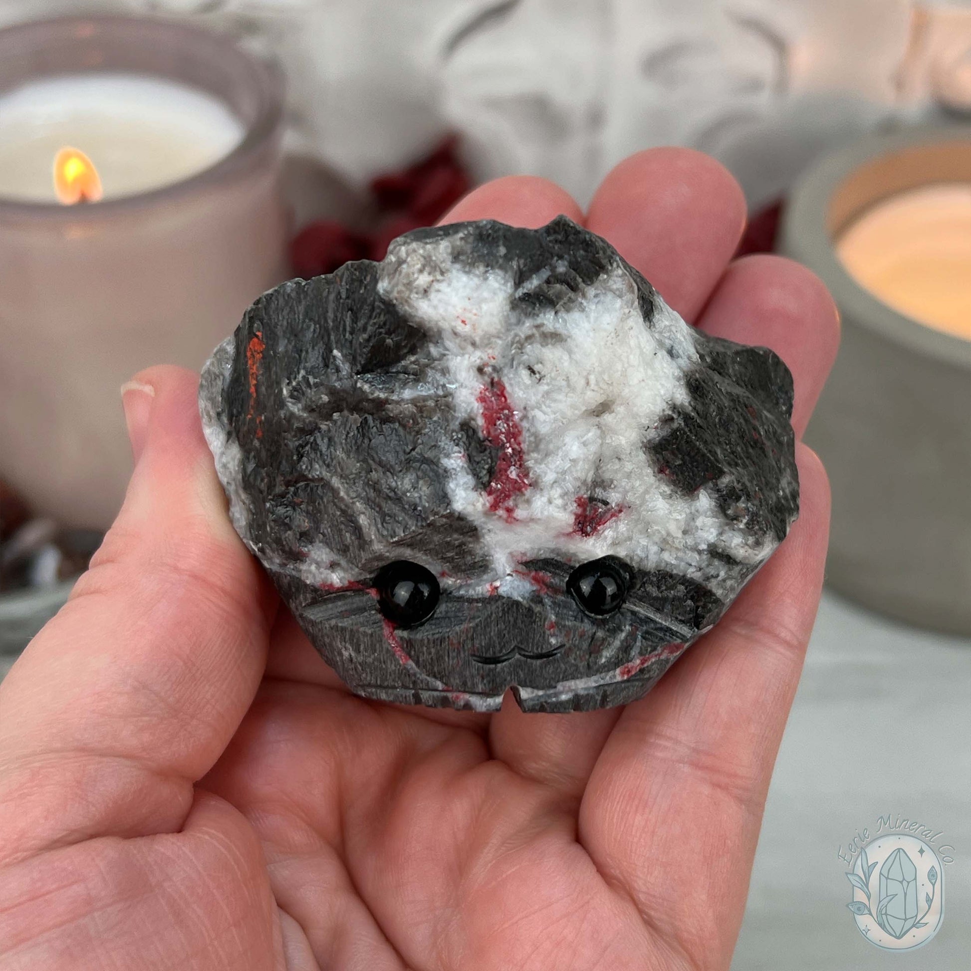 Raw Cinnabar Pet Rock Specimen