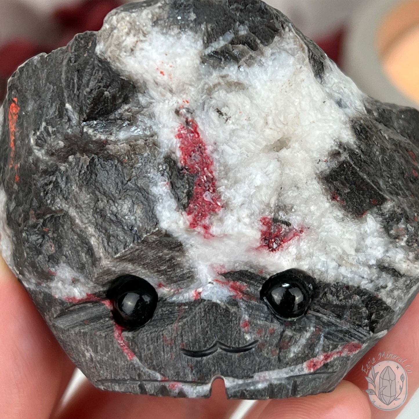Raw Cinnabar Pet Rock Specimen