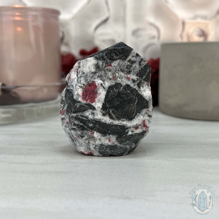 Raw Cinnabar Pet Rock Specimen