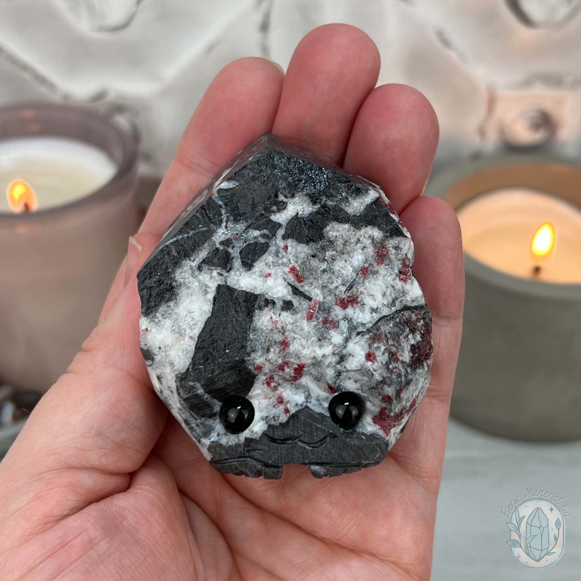 Raw Cinnabar Pet Rock Specimen