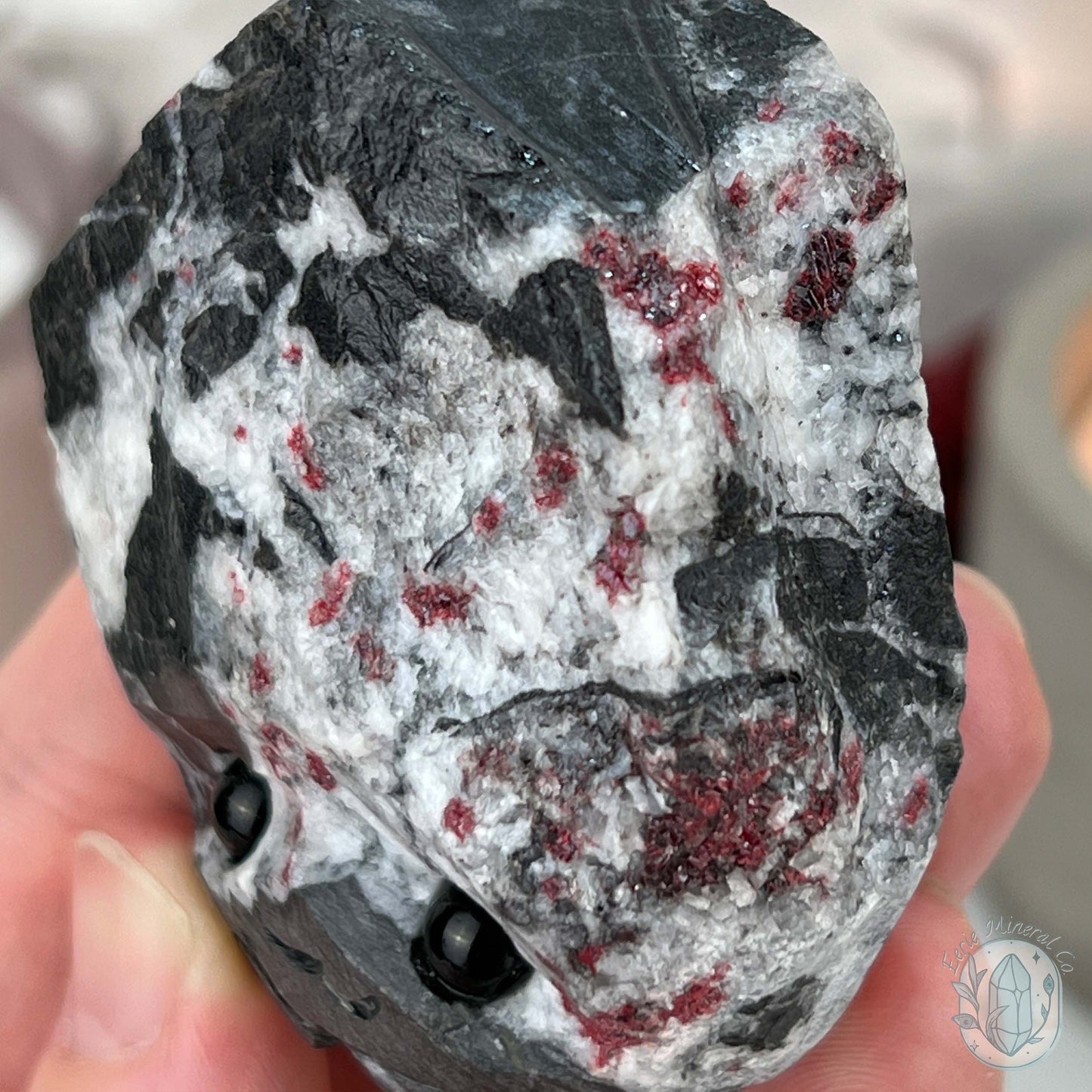 Raw Cinnabar Pet Rock Specimen