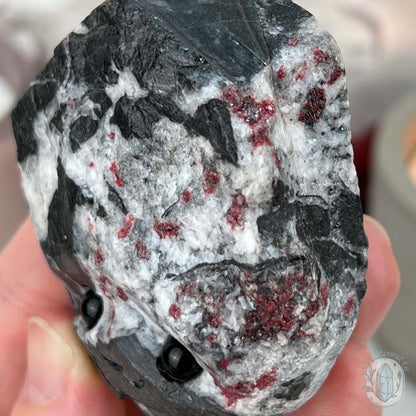 Raw Cinnabar Pet Rock Specimen