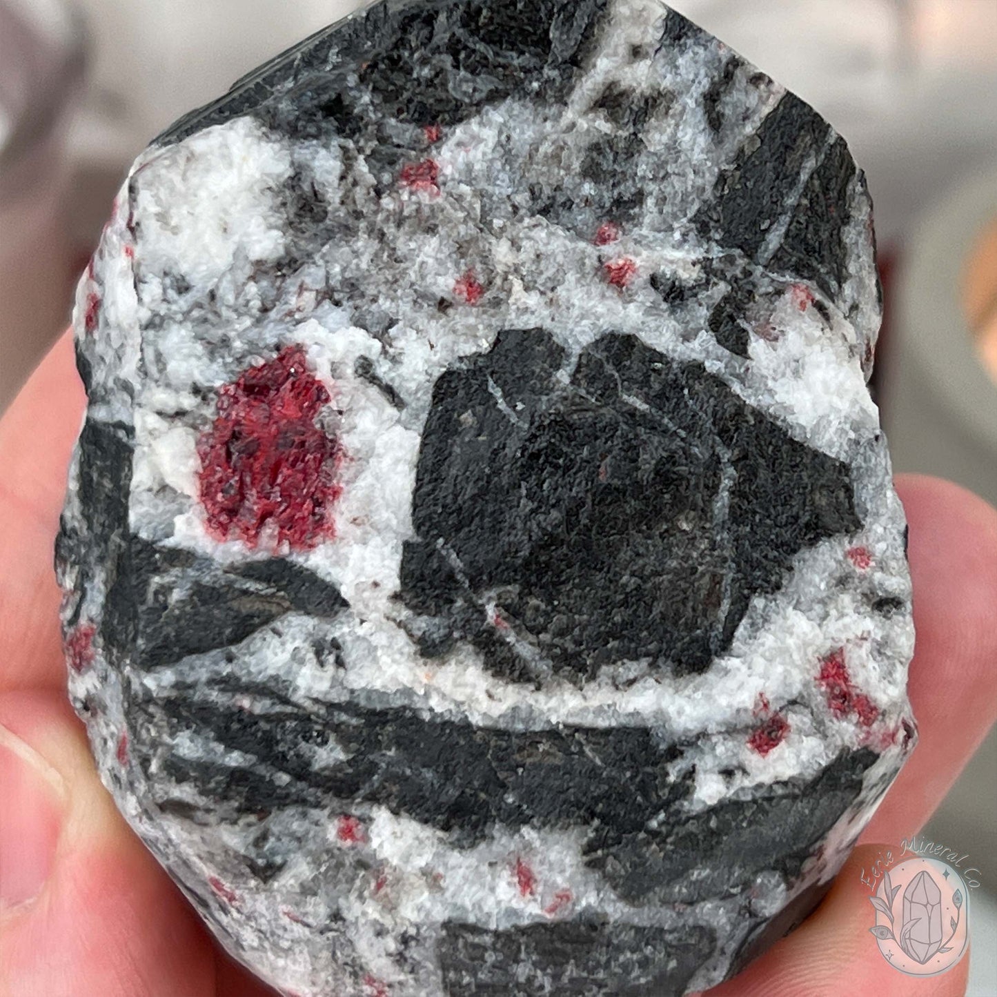 Raw Cinnabar Pet Rock Specimen