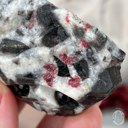 Raw Cinnabar Rock Buddy Specimen