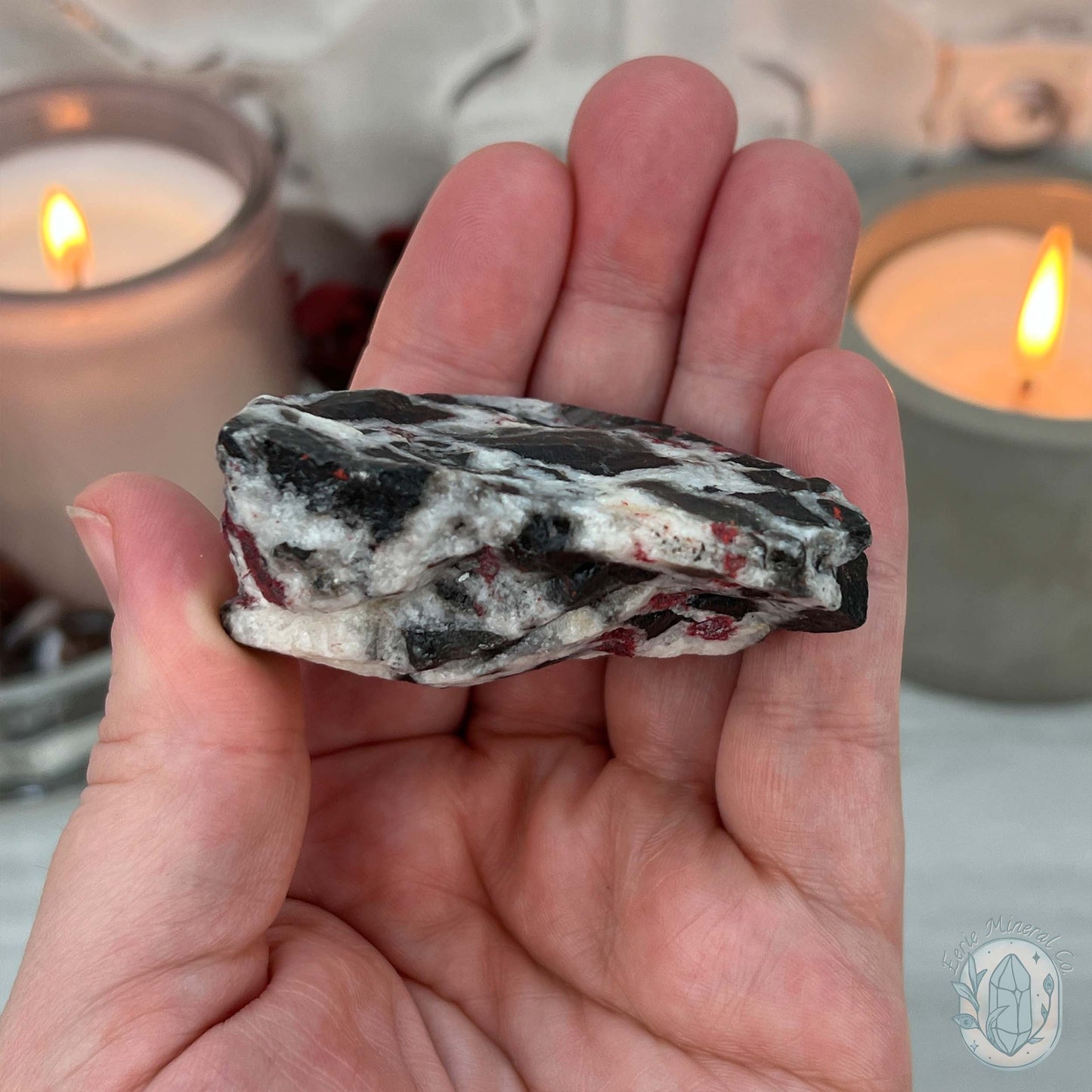 Raw Cinnabar Rock Buddy Specimen