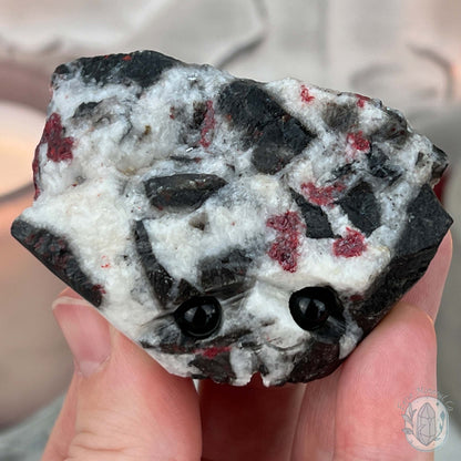 Raw Cinnabar Rock Buddy Specimen