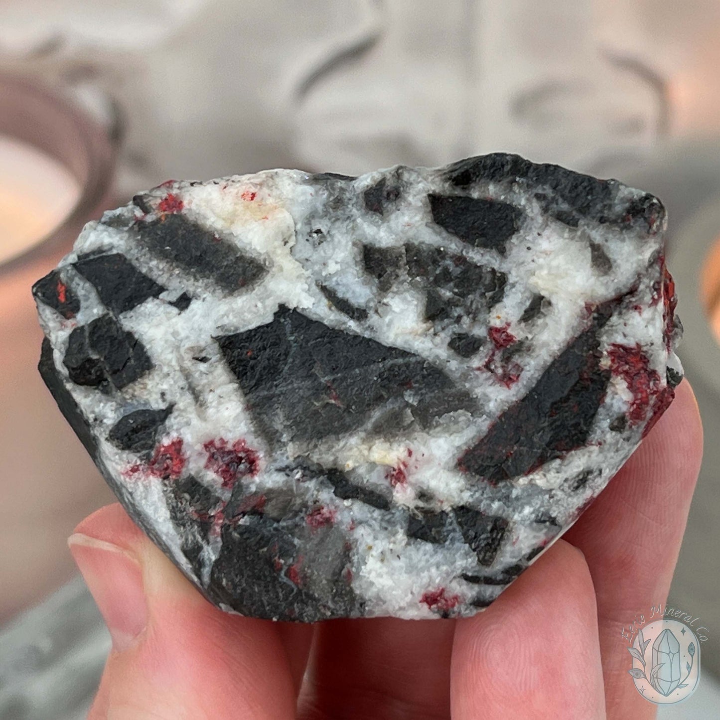 Raw Cinnabar Rock Buddy Specimen