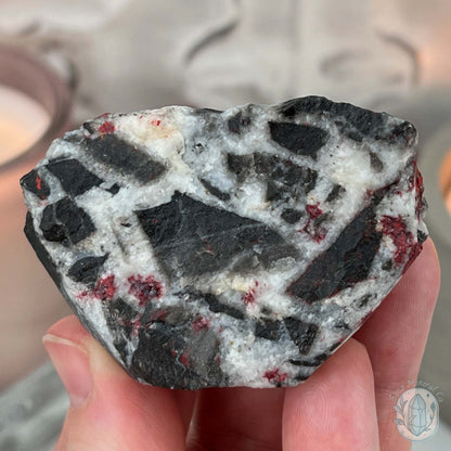 Raw Cinnabar Rock Buddy Specimen