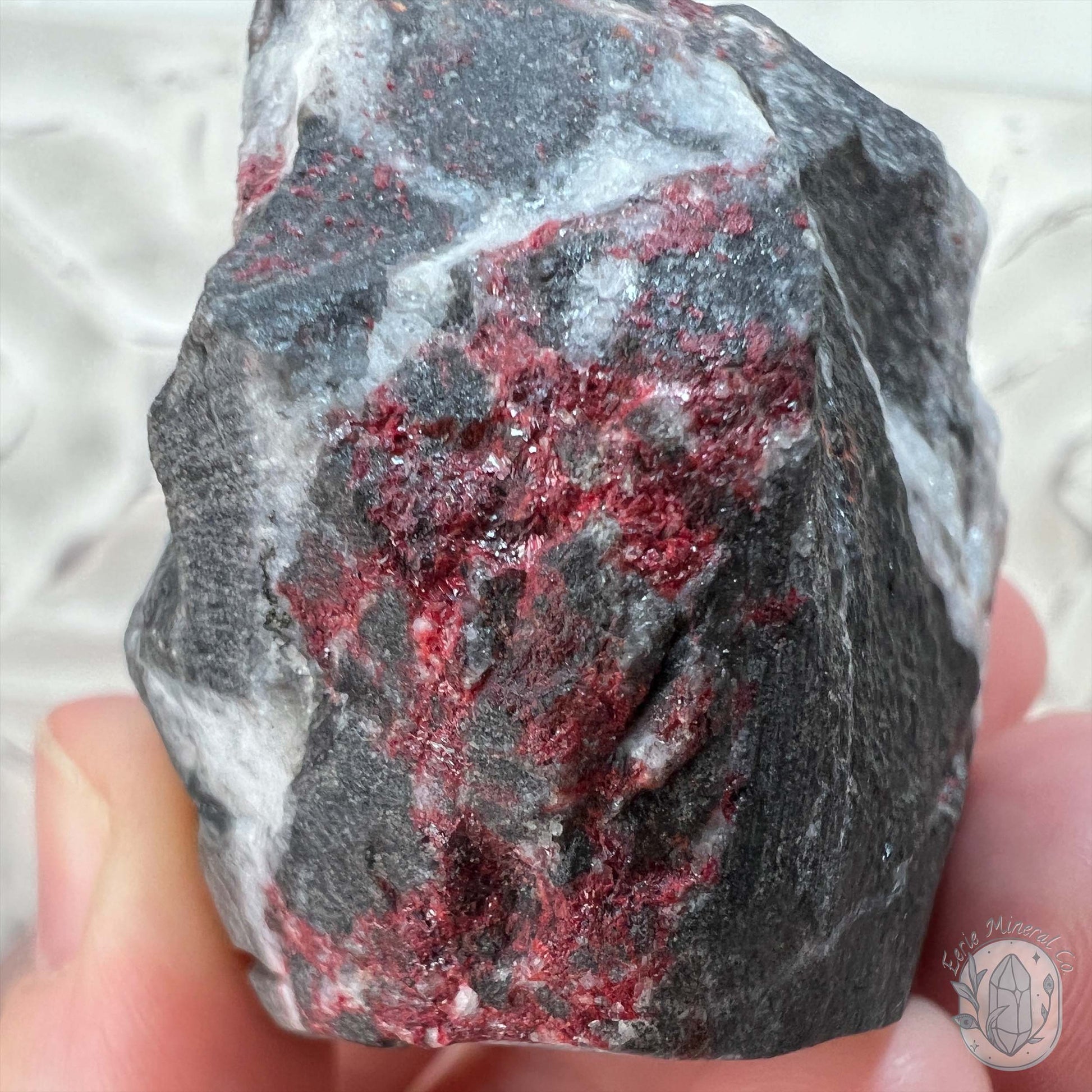 Raw Cinnabar Pet Rock Specimen