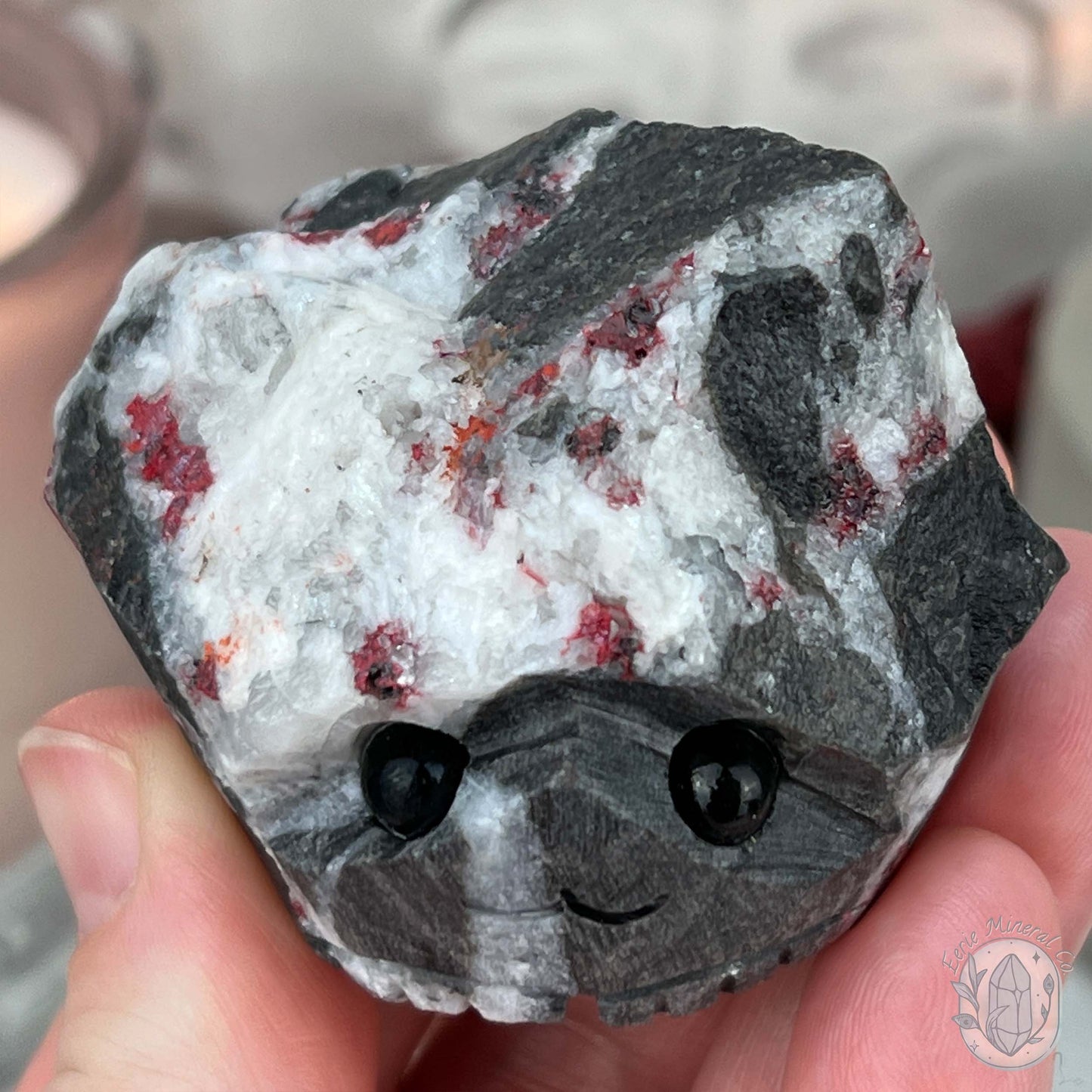 Raw Cinnabar Pet Rock Specimen