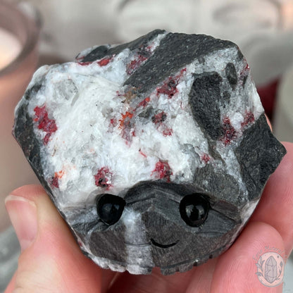 Raw Cinnabar Pet Rock Specimen