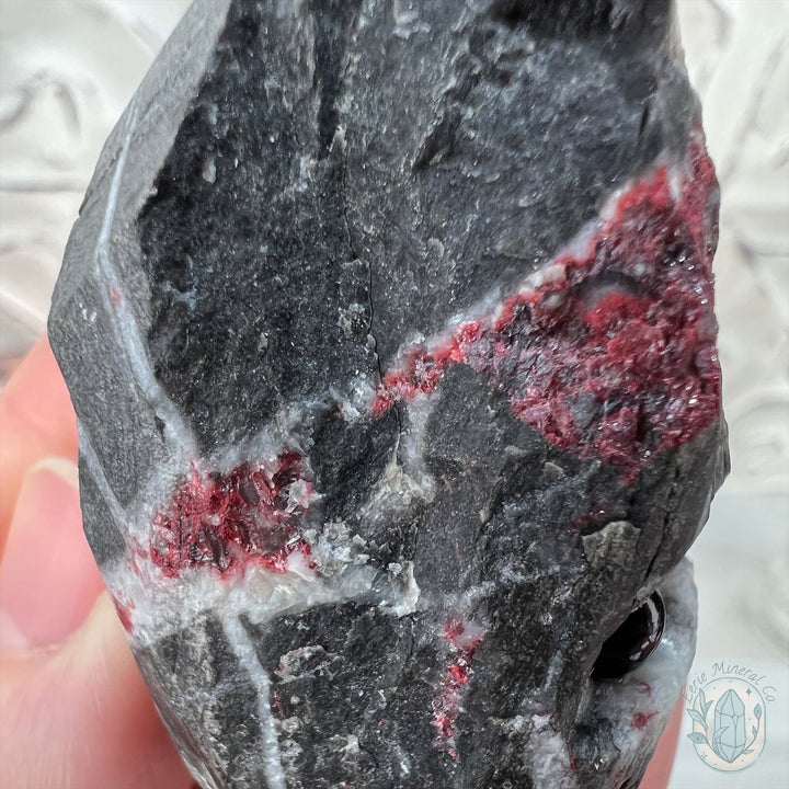 Raw Cinnabar Pet Rock Specimen