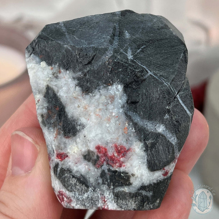 Raw Cinnabar Pet Rock Specimen