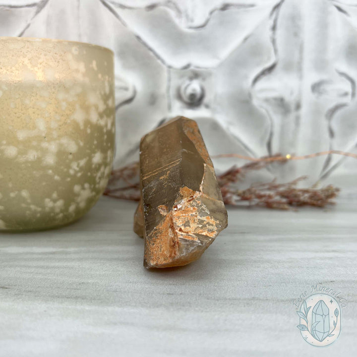 Natural Raw Smoky Citrine Crystal Cluster