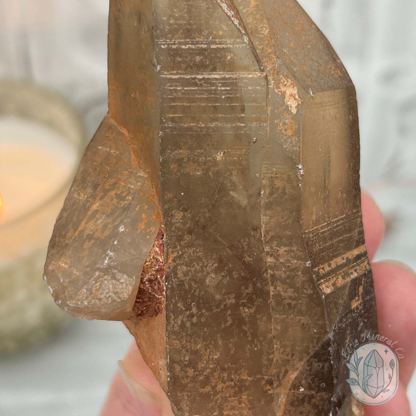Natural Raw Smoky Citrine Crystal Cluster