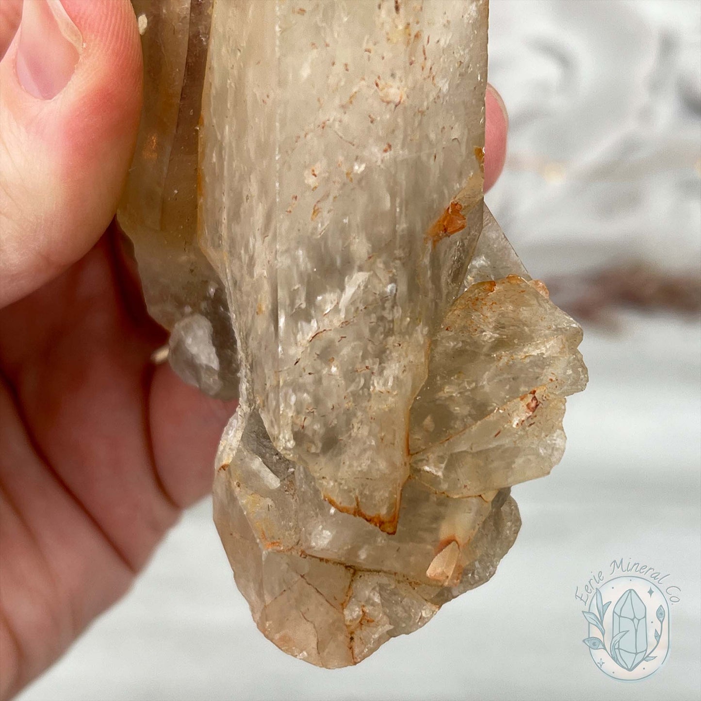 Natural Raw Citrine Crystal Cluster Point