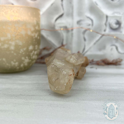 Natural Raw Citrine Crystal Cluster Point
