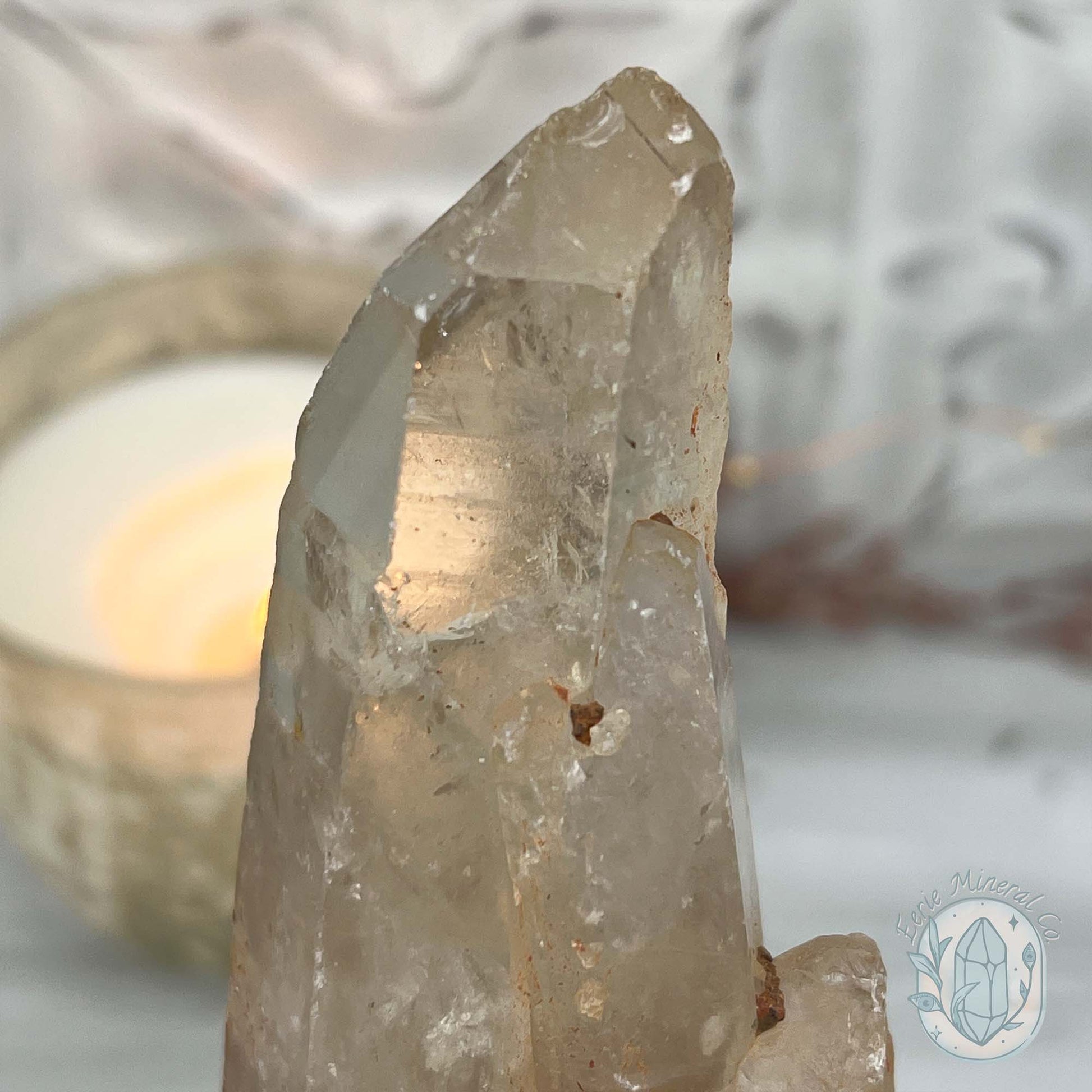 Natural Raw Citrine Crystal Cluster Point