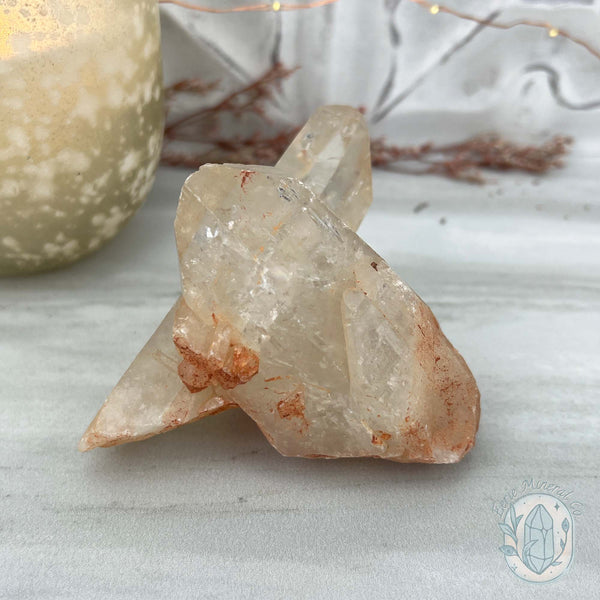 Natural Raw Citrine Crystal Cluster Point