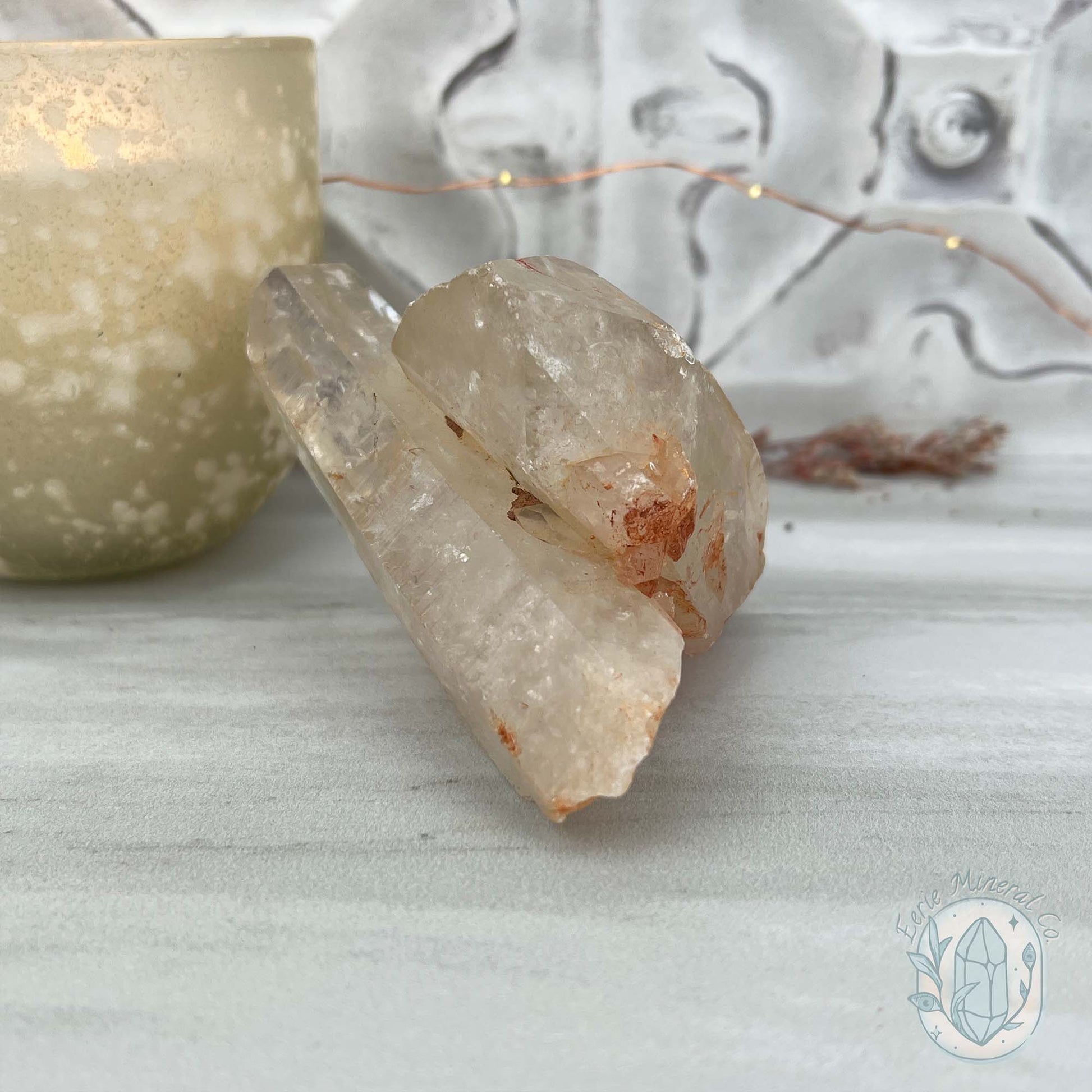 Natural Raw Citrine Crystal Cluster Point