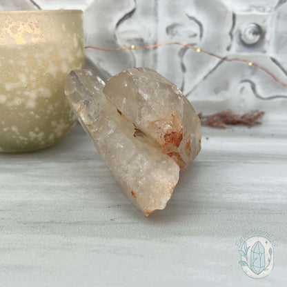 Natural Raw Citrine Crystal Cluster Point