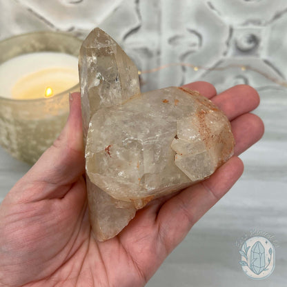 Natural Raw Citrine Crystal Cluster Point