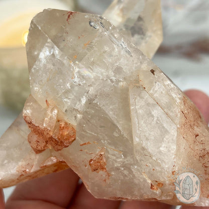 Natural Raw Citrine Crystal Cluster Point