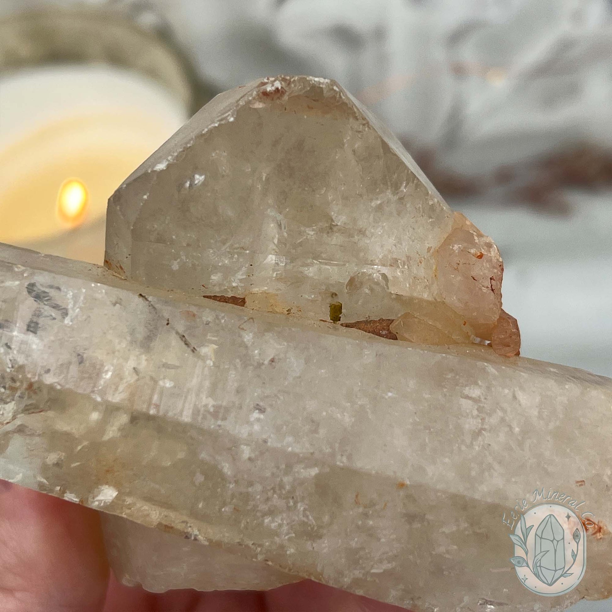 Natural Raw Citrine Crystal Cluster Point