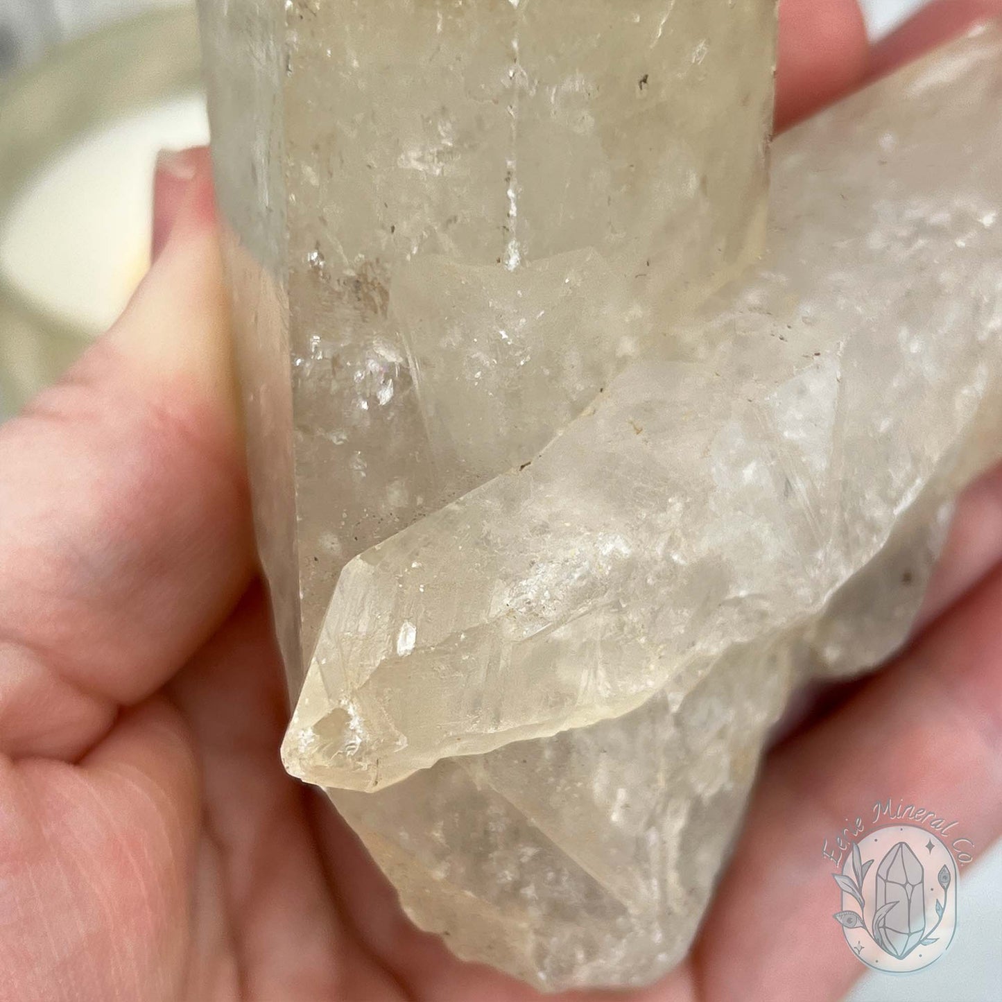Natural Raw Citrine Crystal Cluster Point