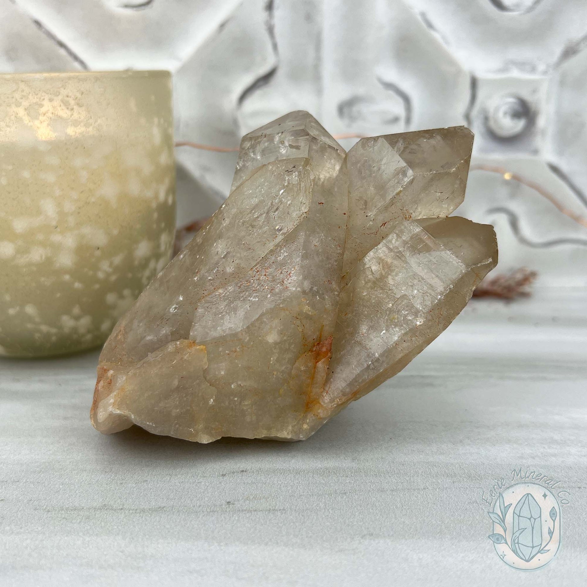 Natural Raw Citrine Crystal Cluster Point