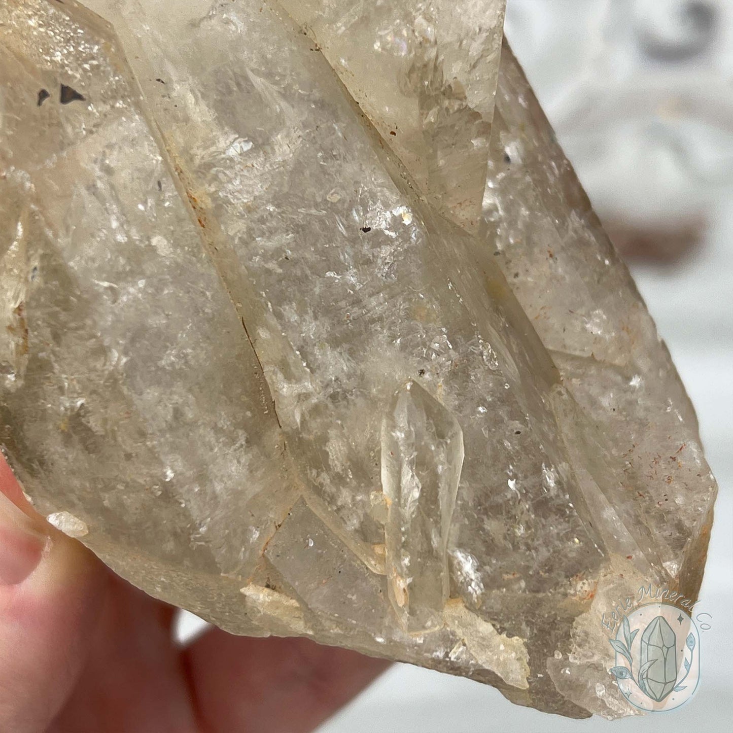 Natural Raw Citrine Crystal Cluster Point