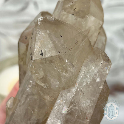 Natural Raw Citrine Crystal Cluster Point