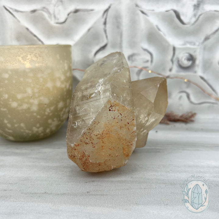 Natural Raw Citrine Crystal Cluster Point