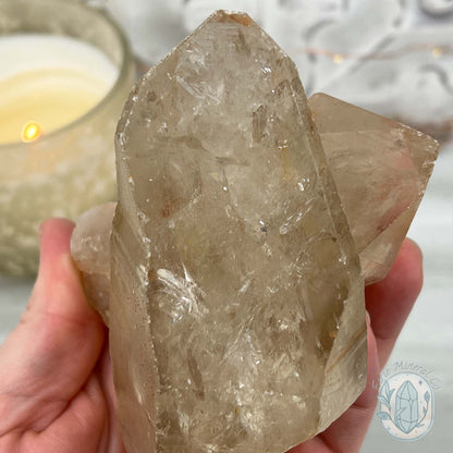 Natural Raw Citrine Crystal Cluster Point