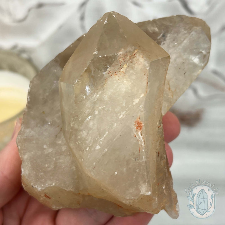 Natural Raw Citrine Crystal Cluster Point