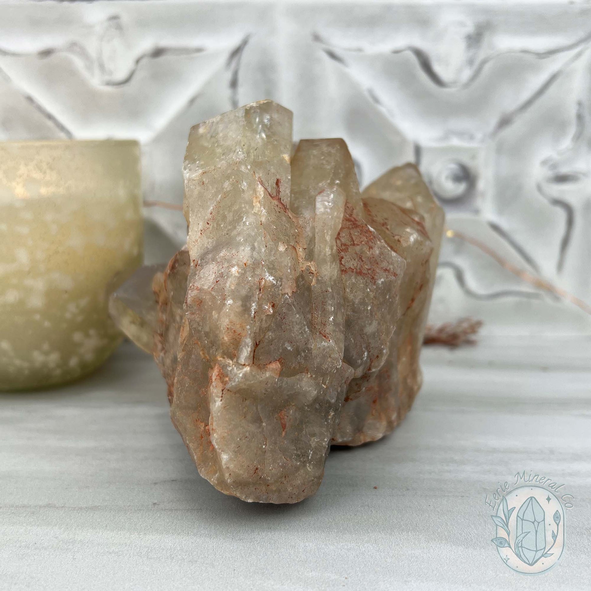 Large Madagascar Natural Raw Citrine Crystal Cluster Point