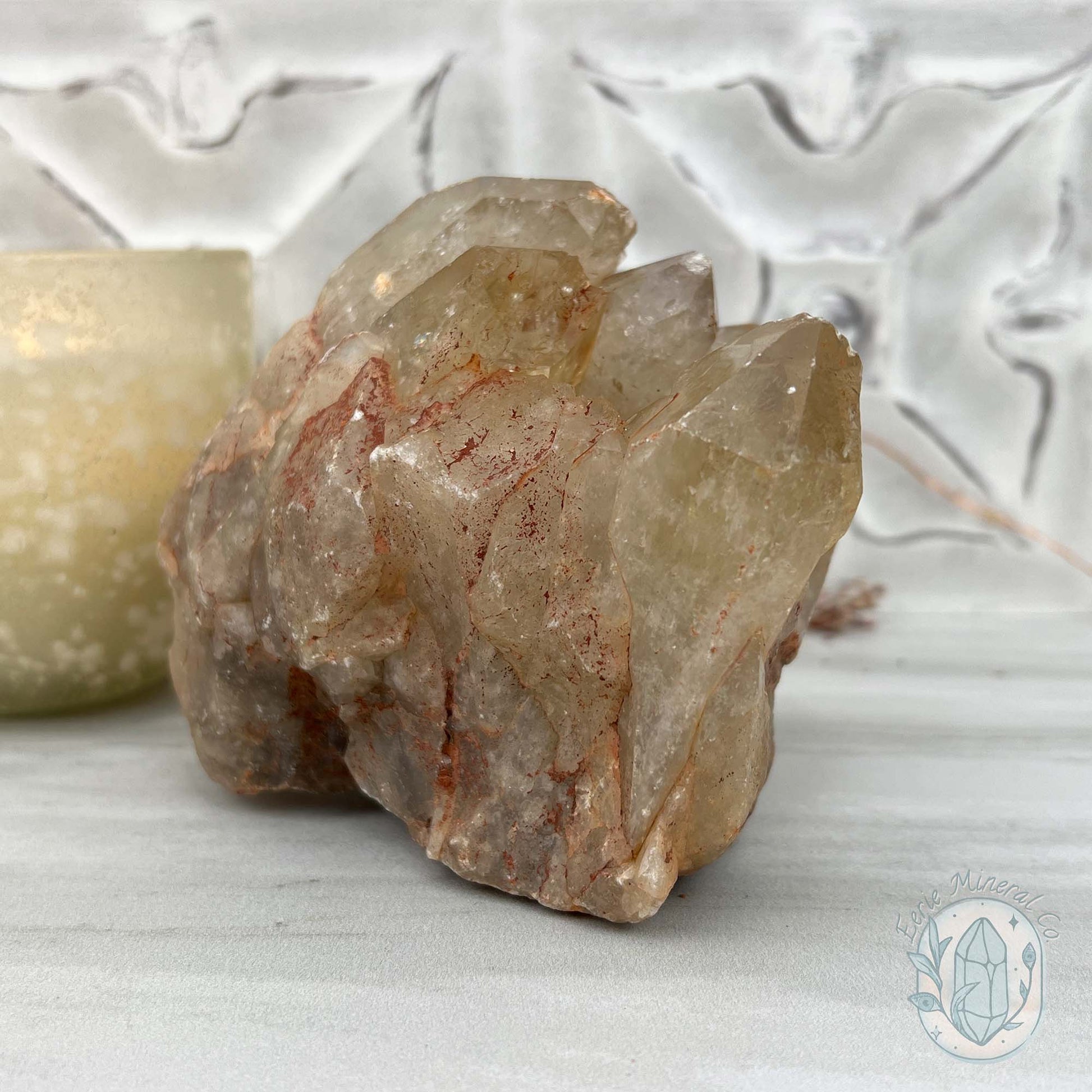 Large Madagascar Natural Raw Citrine Crystal Cluster Point