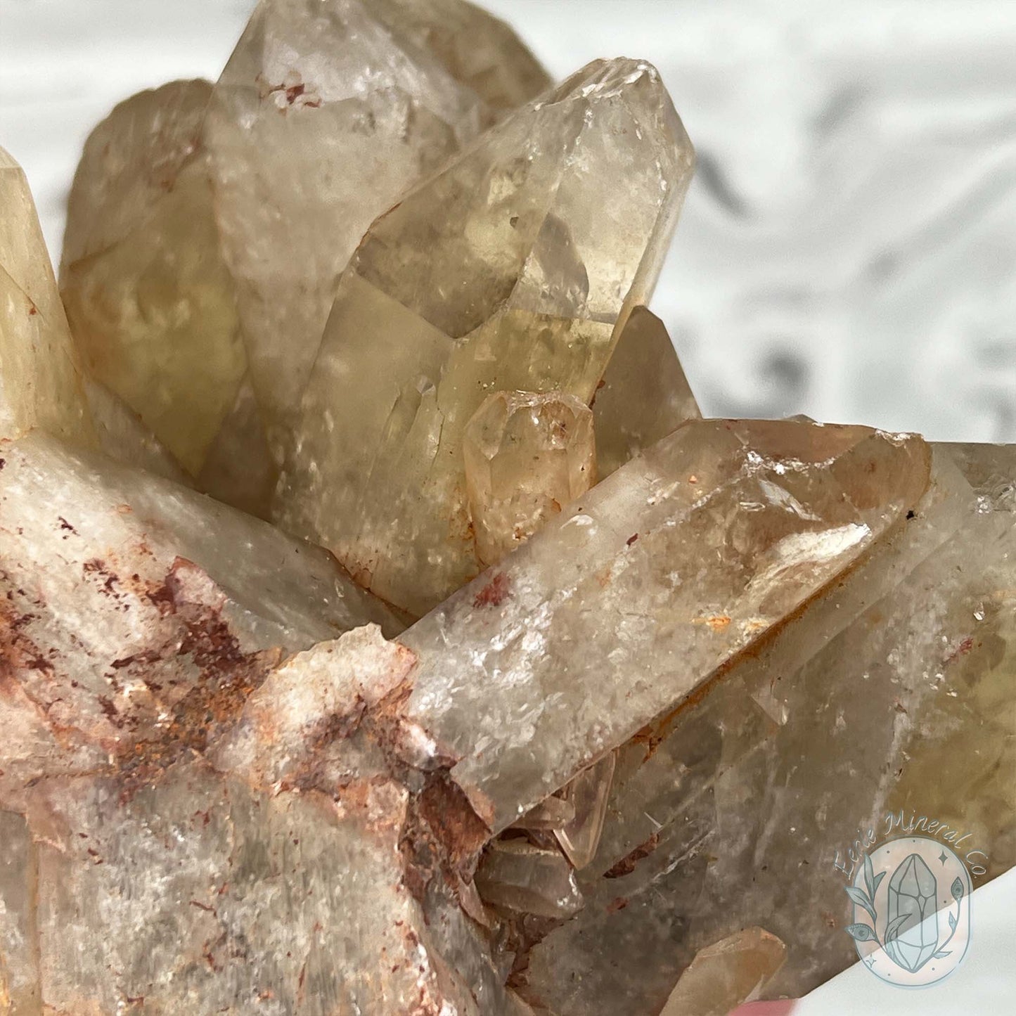 Large Madagascar Natural Raw Citrine Crystal Cluster Point