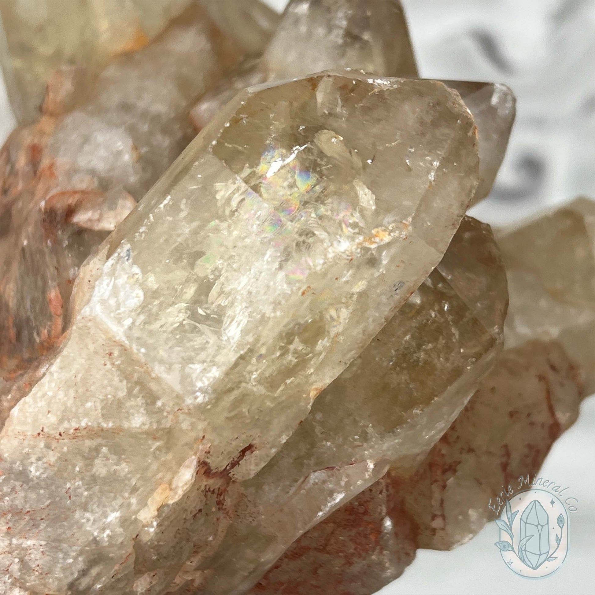 Large Madagascar Natural Raw Citrine Crystal Cluster Point