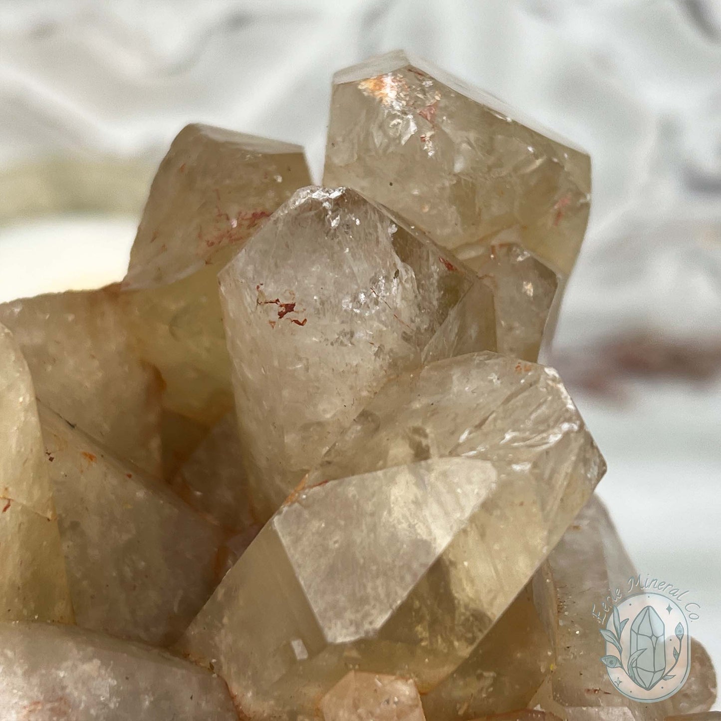 Large Madagascar Natural Raw Citrine Crystal Cluster Point