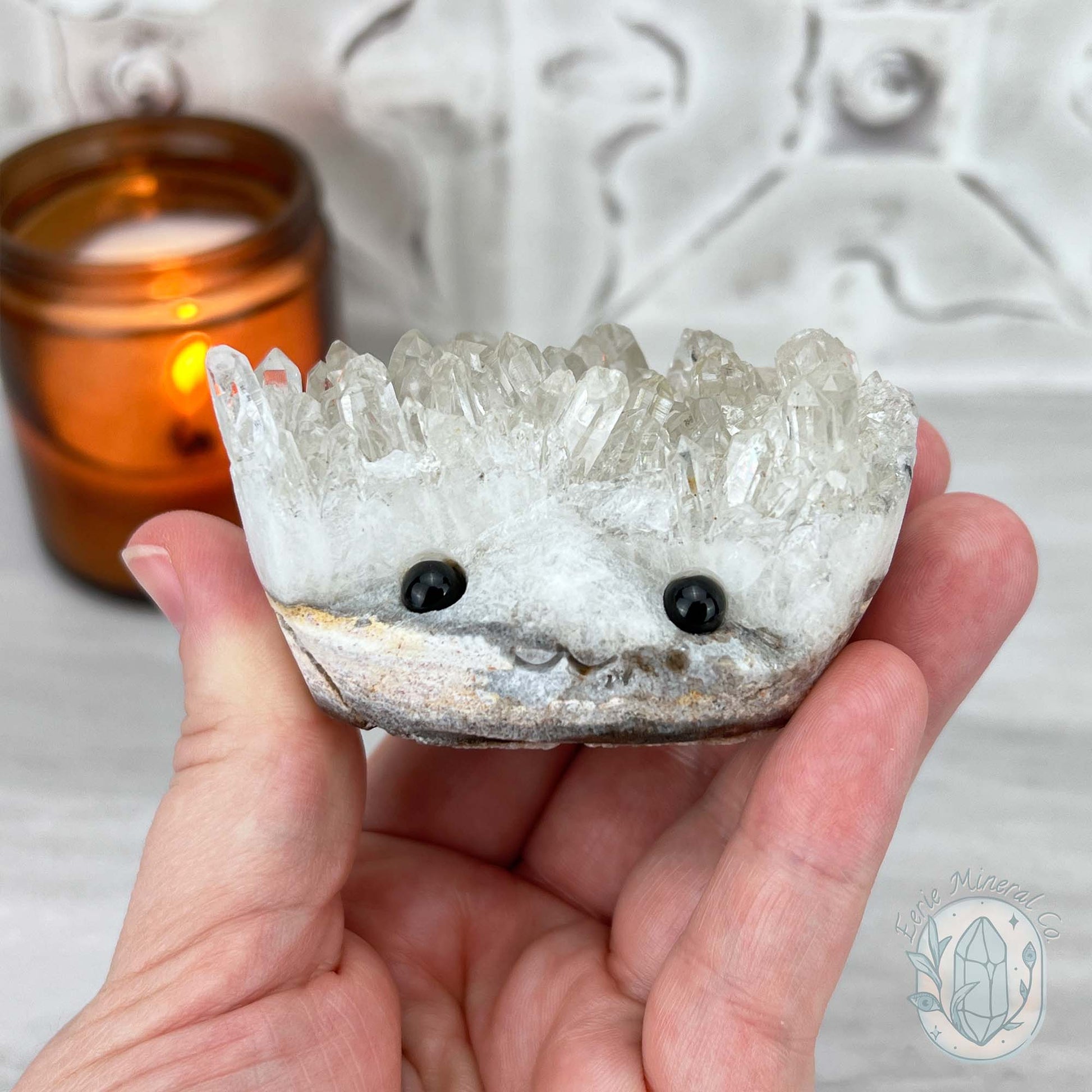 Clear Quartz Hedgehog Crystal Cluster