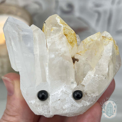 Clear Quartz Crystal Cluster Hedgehog Carving Specimen