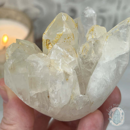 Clear Quartz Crystal Cluster Hedgehog Carving Specimen