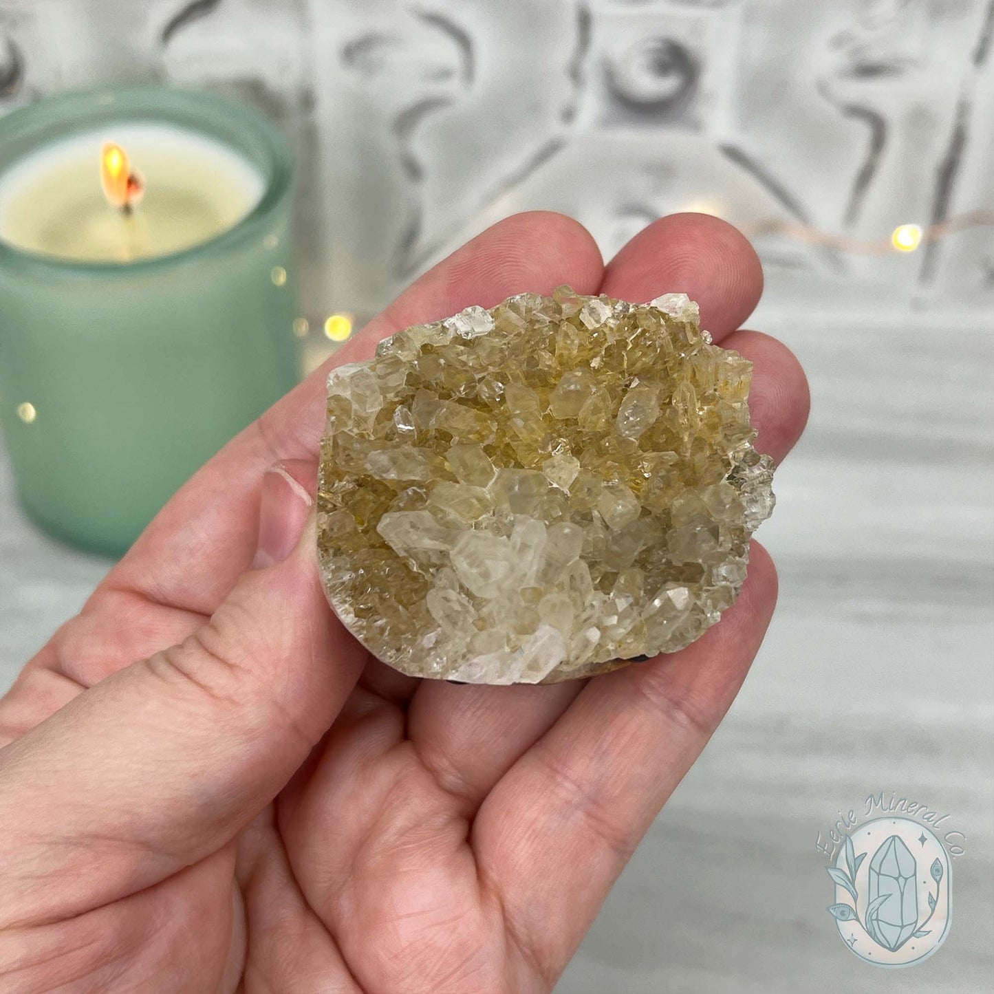 Clear Quartz Crystal Cluster Pet Rock Carving