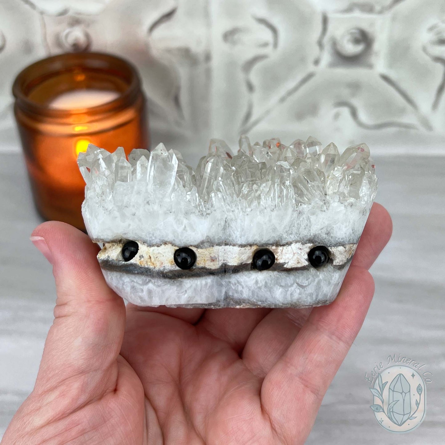 Clear Quartz Twin Hedgehog Crystal Cluster